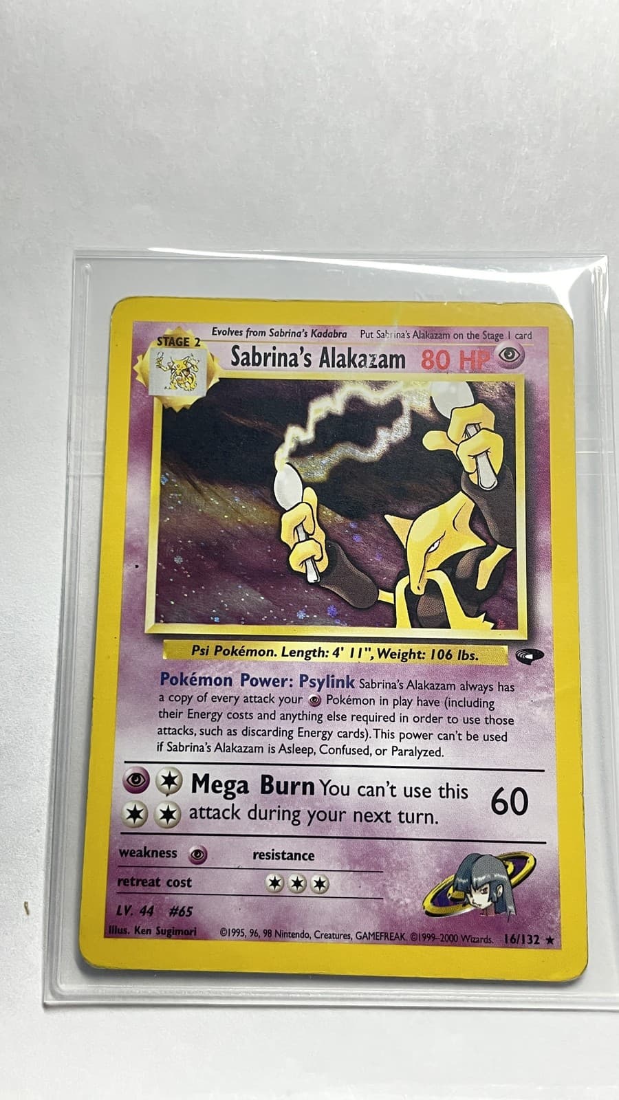 Gym Challenge #016/132 Sabrina's Alakazam