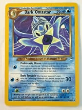 Dark Omastar 19/105 Tomokazu Komiya Unlimited Rare Neo Destiny Pokemon Card LP