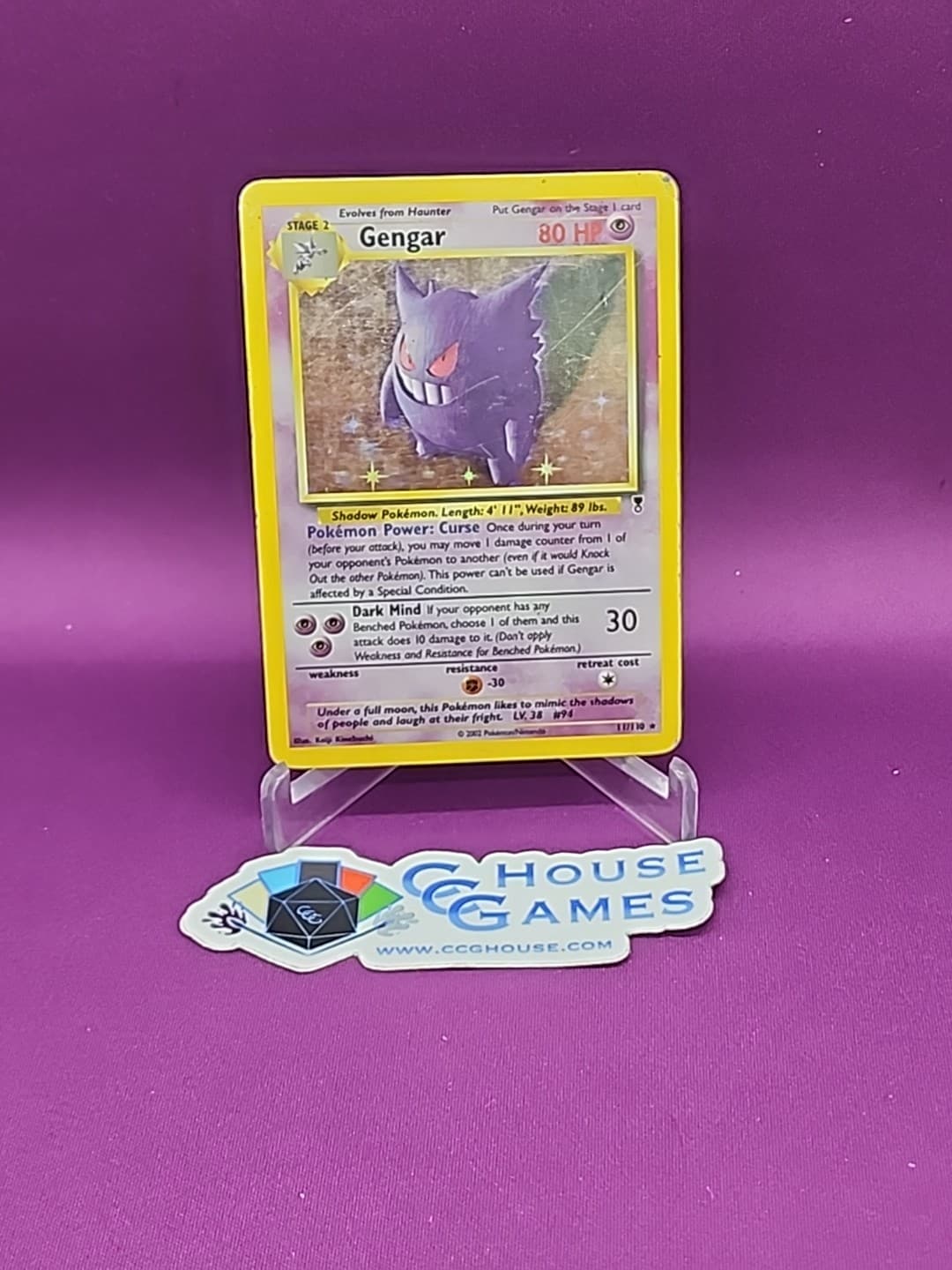 Pokemon Gengar 11/110 Holo Foil Legendary Collection Base Set Rare *CCGHouse* RC