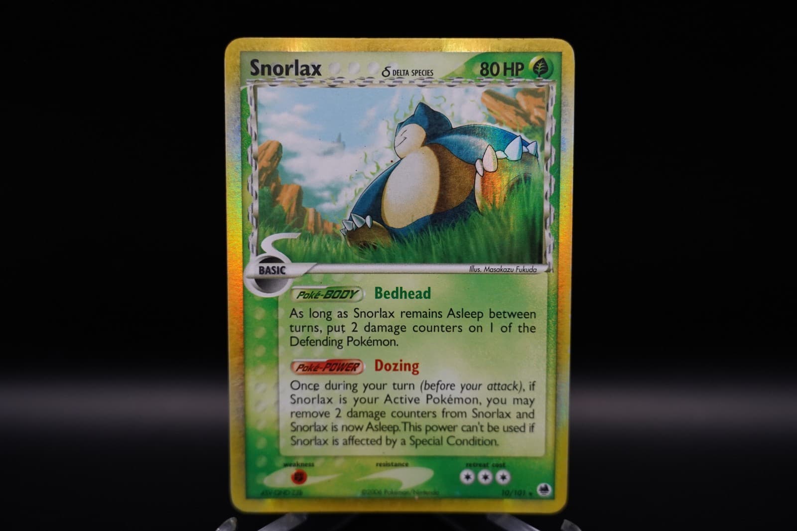 Snorlax (Delta Species) 10/101 EX Dragon Frontiers Holo