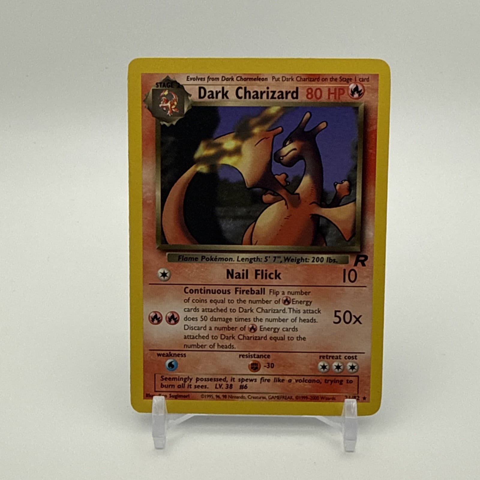 Dark Charizard Team Rocket Non Holo Rare 21/82 Pokémon Card Unlimited +++