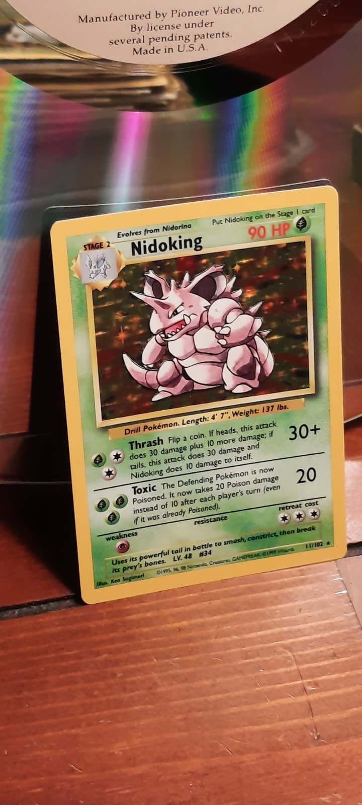 Giovanni's Nidoking 7/132 Gym Challenge Holo