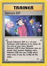 Sabrina's ESP - (Feat Pikachu Clefairy) Ken Sugimori Gym Heroes 117/132 NM
