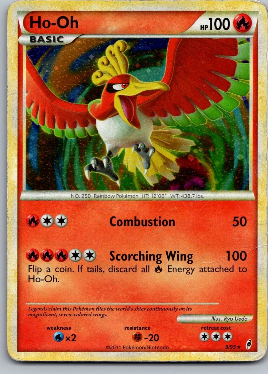 Ho-Oh Holo Rare Call of Legends 9/95 HP