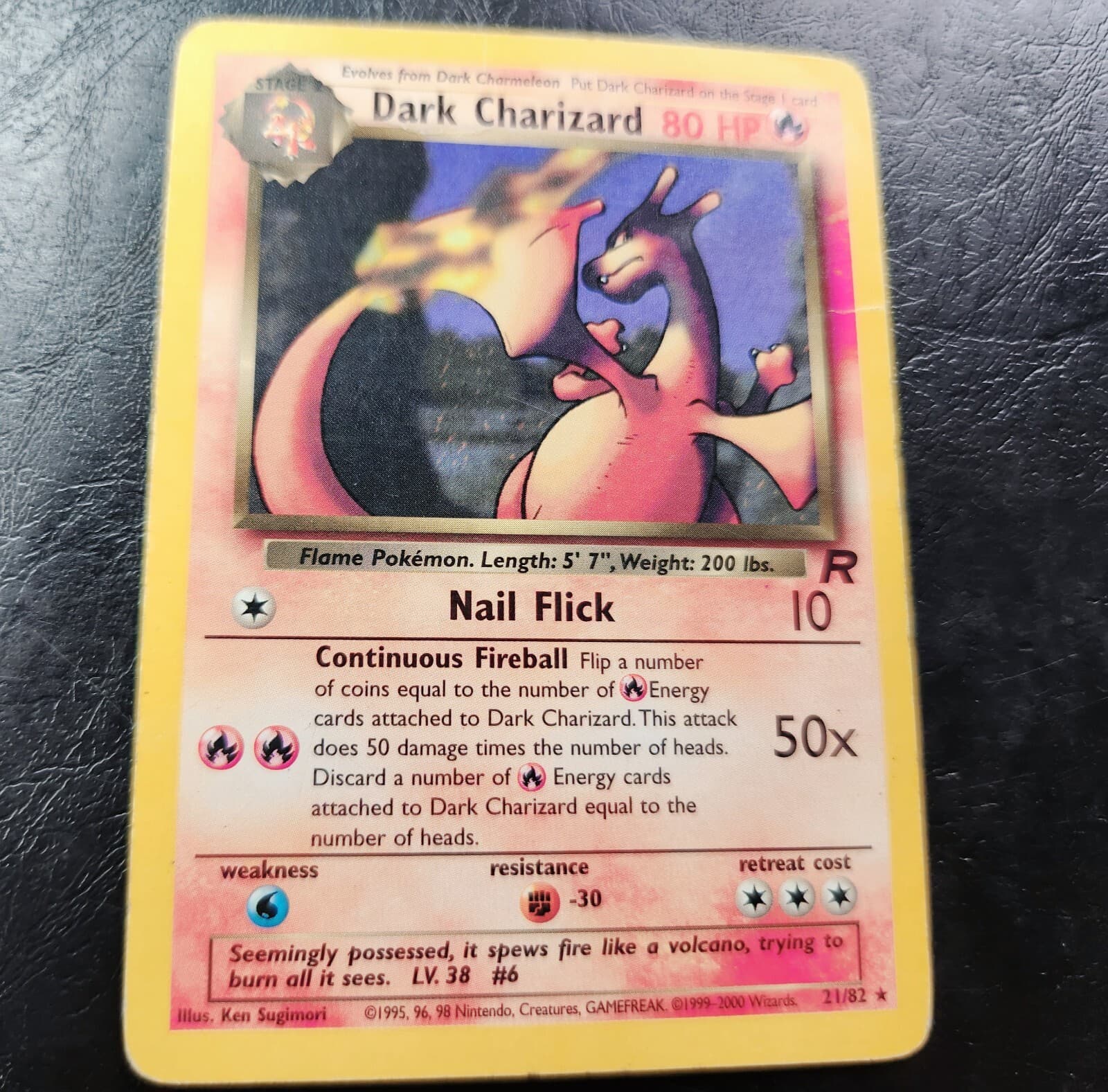 Dark Charizard 21/82 Team Rocket Pokemon Card