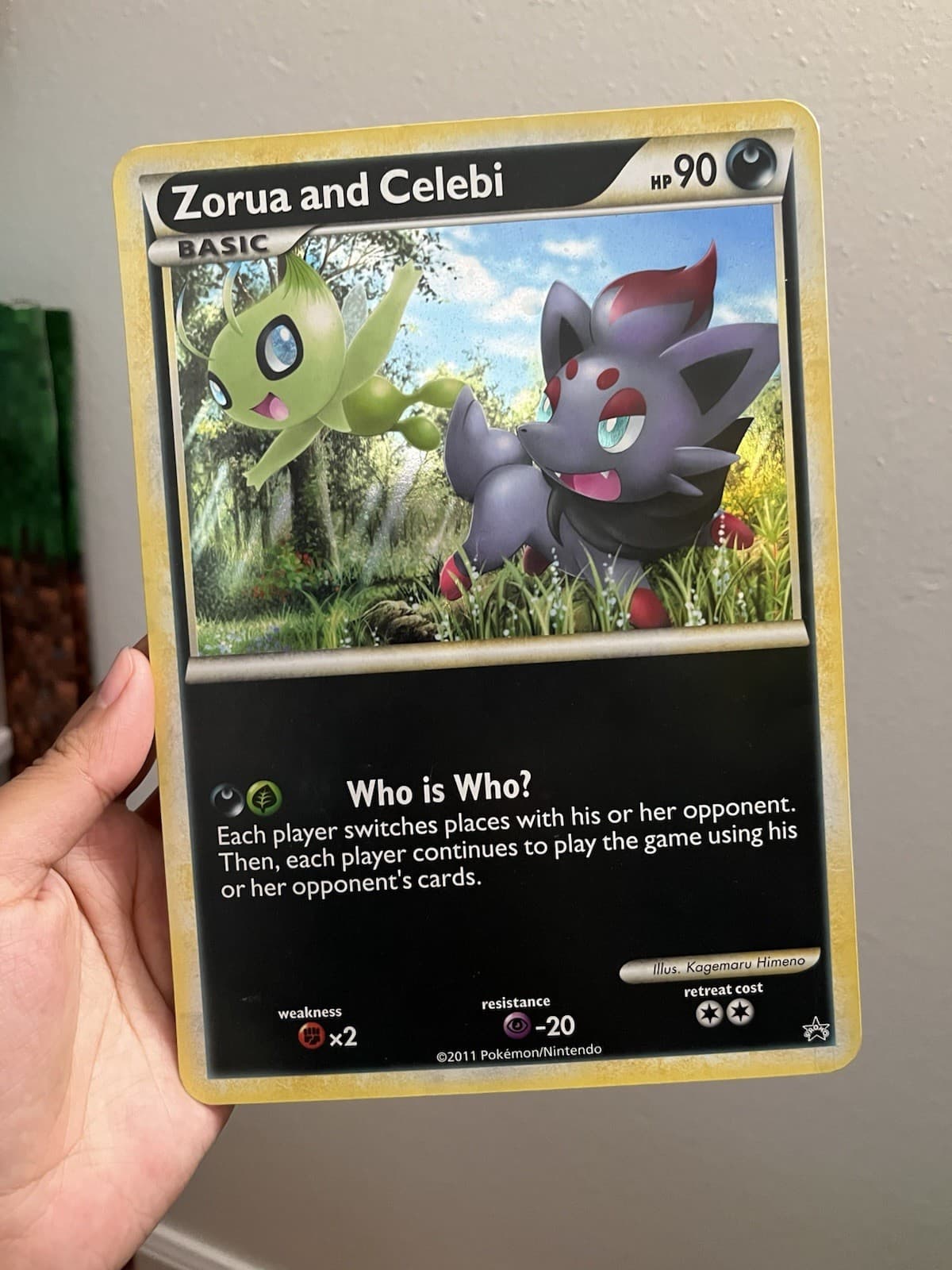 Zorua and Celebi (Black and White Tour Promo) Jumbo Cards Holo