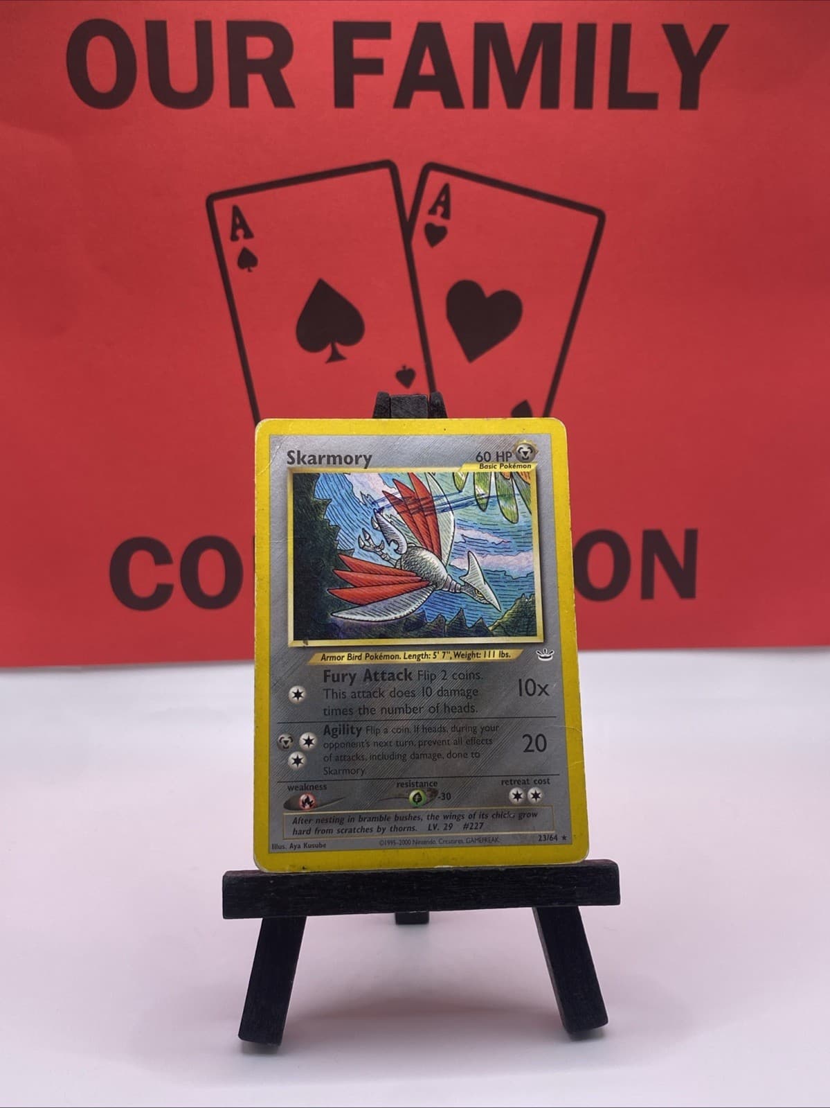 Skarmory 23/64 Neo Revelation WOTC Pokemon TCG Regular Rare 1999 HP