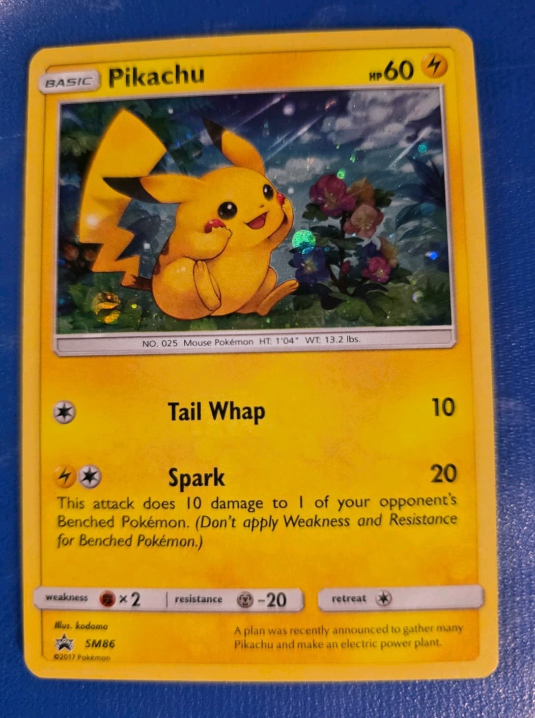 The Pokémon Company Pikachu SM86 SM Promo Holo Promo 2017 Pokémon TCG English
