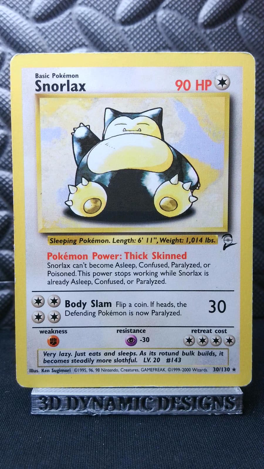 | Pokemon Snorlax 30/130 Rare Base Set 2 Common 2000 MP/HP 🔥 |