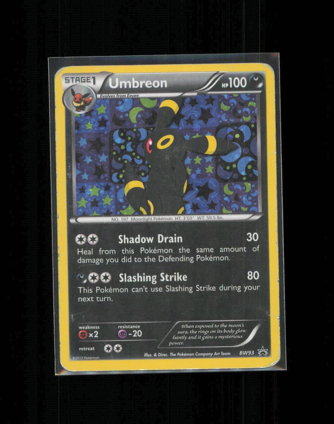 Umbreon - BW93 Promo Black and White Promos HP Holo Darkness 2011