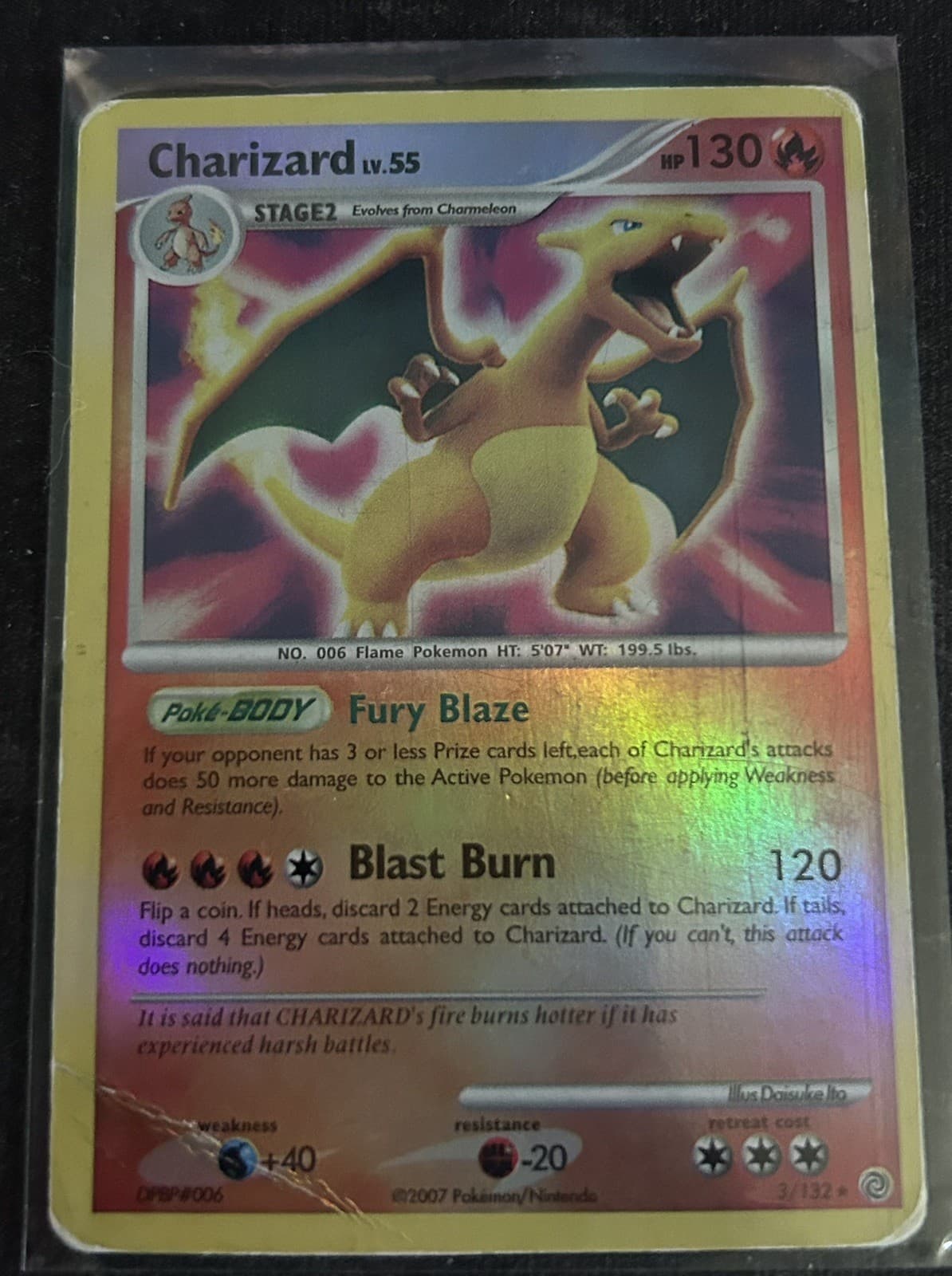 Charizard 3/132 Secret Wonders Reverse Holo Pokemon