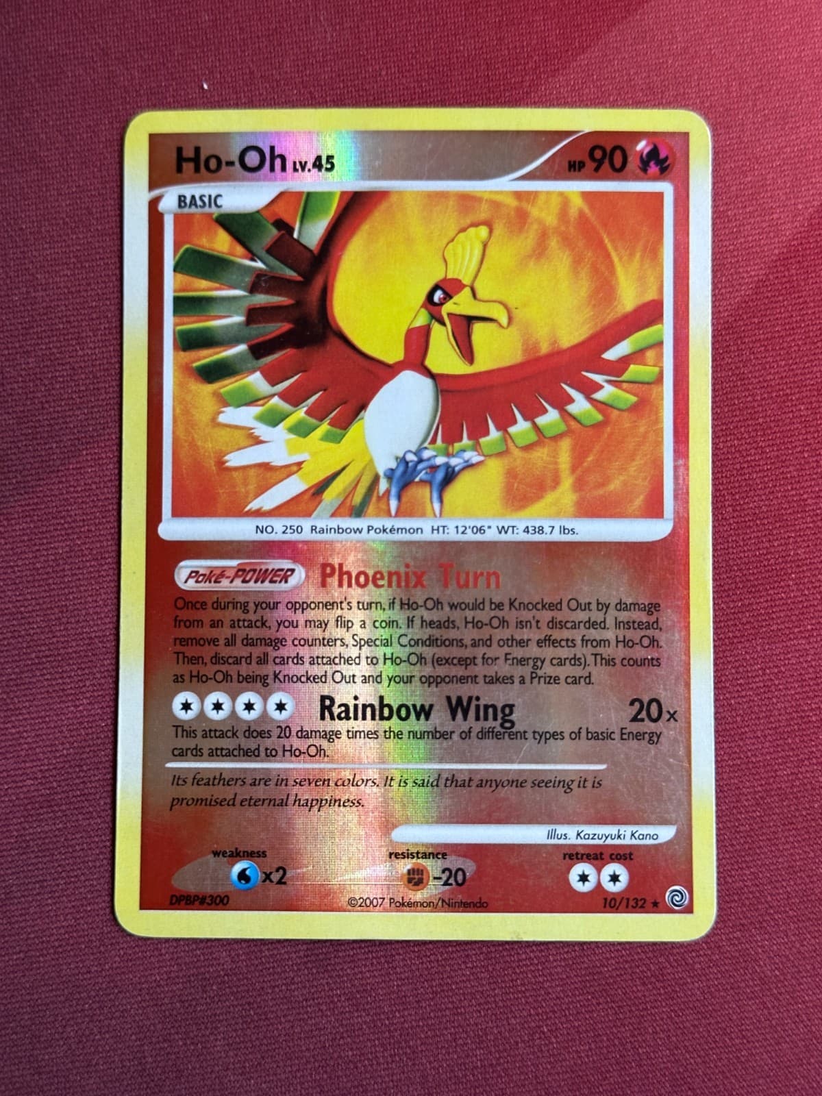 HO-OH 10/132 Secret Wonders REVERSE HOLO RH rare Pokemon TCG card VLP