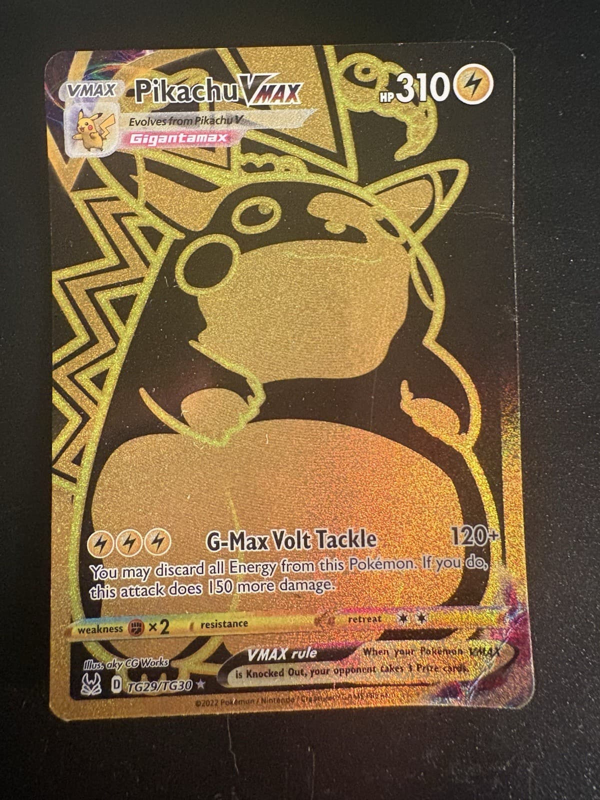 Pikachu VMAX (Secret) TG29/TG30 Swsh11: Lost Origin Trainer Gallery Holo