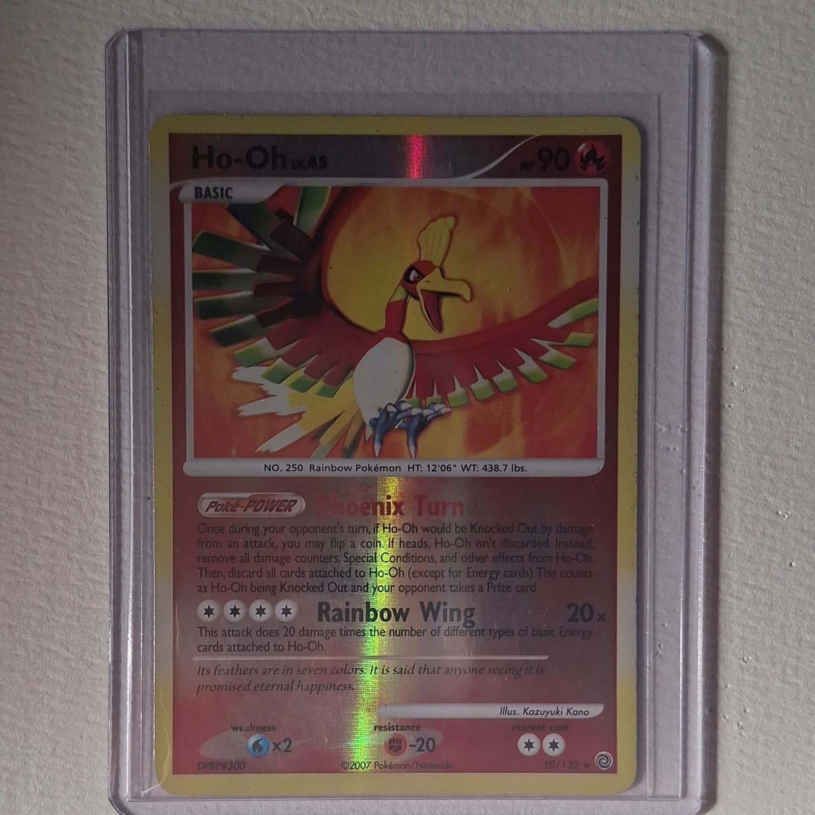 Nintendo Pokemon TCG Ho-Oh 10/132 Secret Wonders Reverse Holo Rare 2007