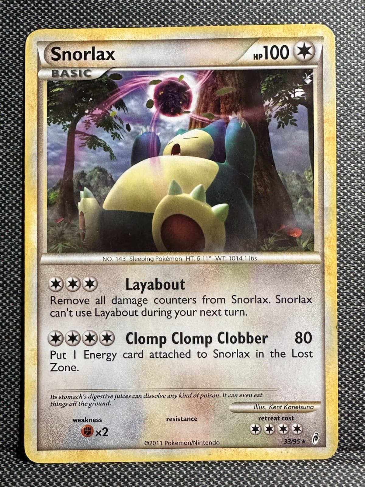 Pokemon TCG: Snorlax | Call of Legends | Non-Holo Rare #33/95 | LP