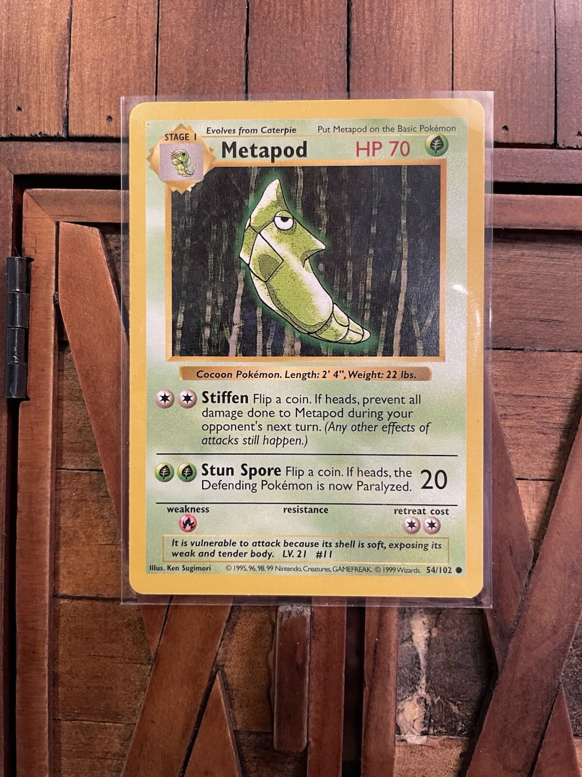 Shadowless Metapod Base Set 54/102