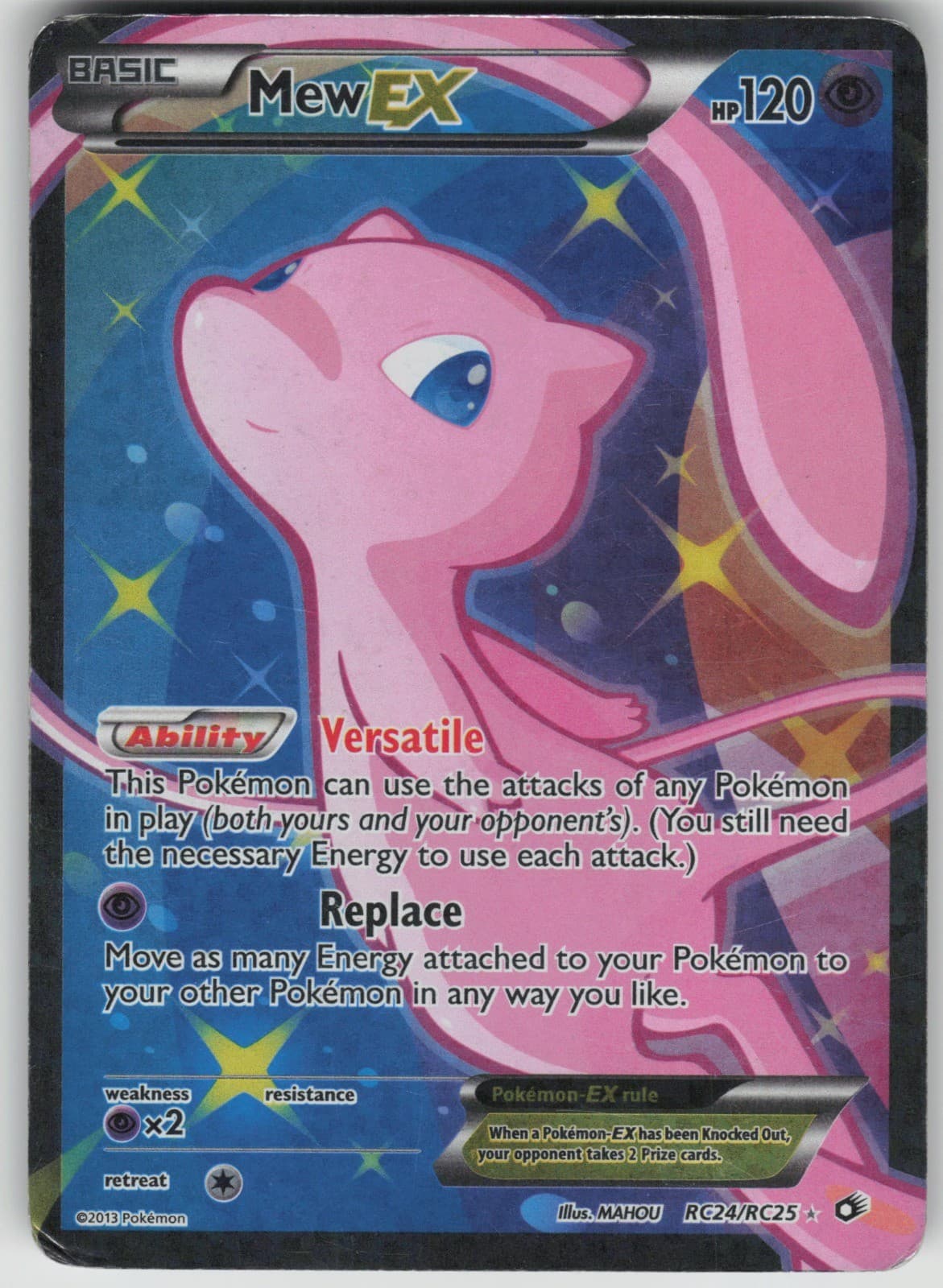 Pokemon TCG Mew EX (Full Art) Legendary Treasures: Radiant Collection RC24/RC25