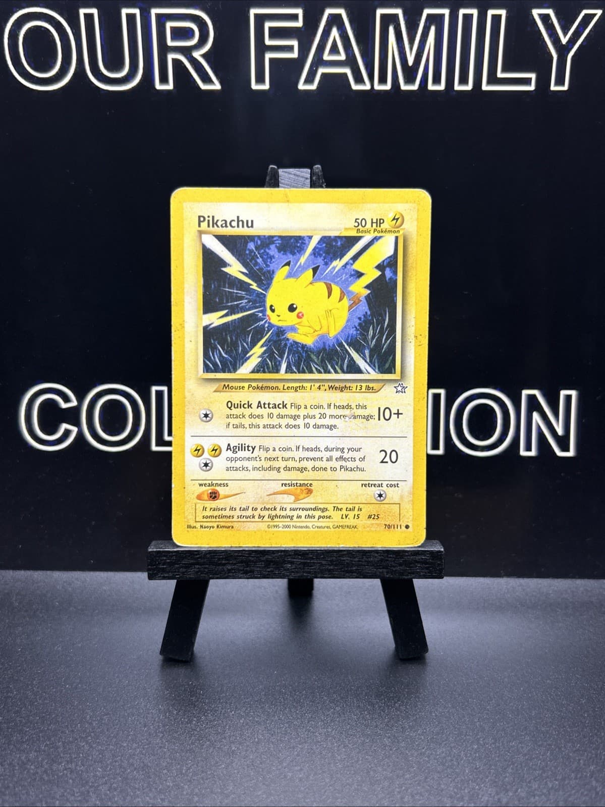 Pikachu - 70/111 - Pokemon Neo Genesis Unlimited Card WOTC MP