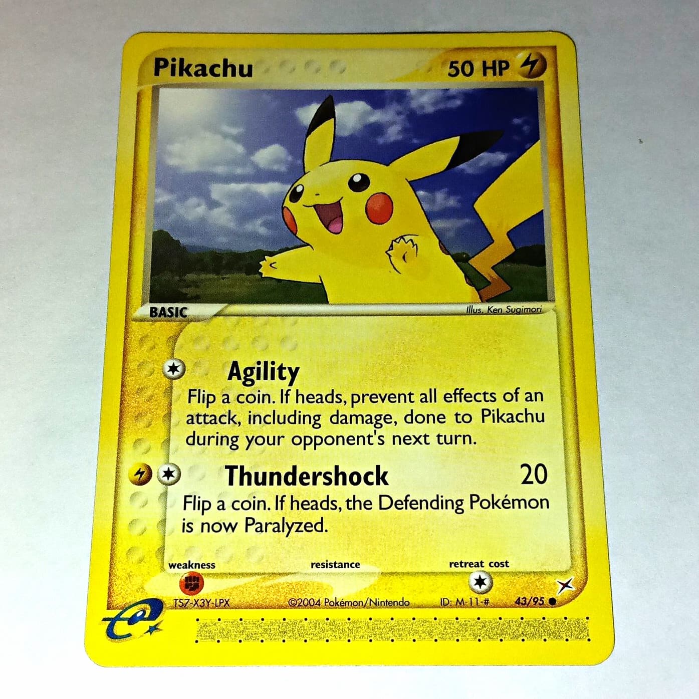 Nintendo Pikachu 43/95 EX Team Magma vs Team Aqua Reverse Holo Common ENG