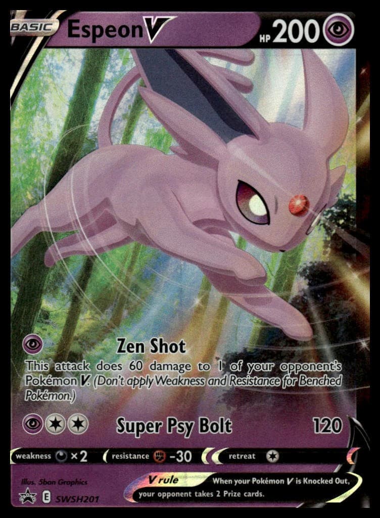 SWSH: Sword & Shield Promo Cards #SWSH201 Espeon V