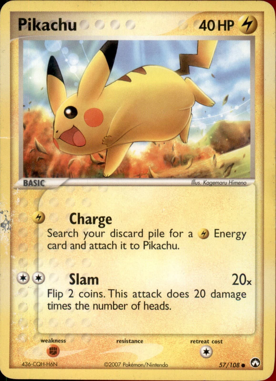 Pikachu 57/108 Normal - Pokemon Power Keepers