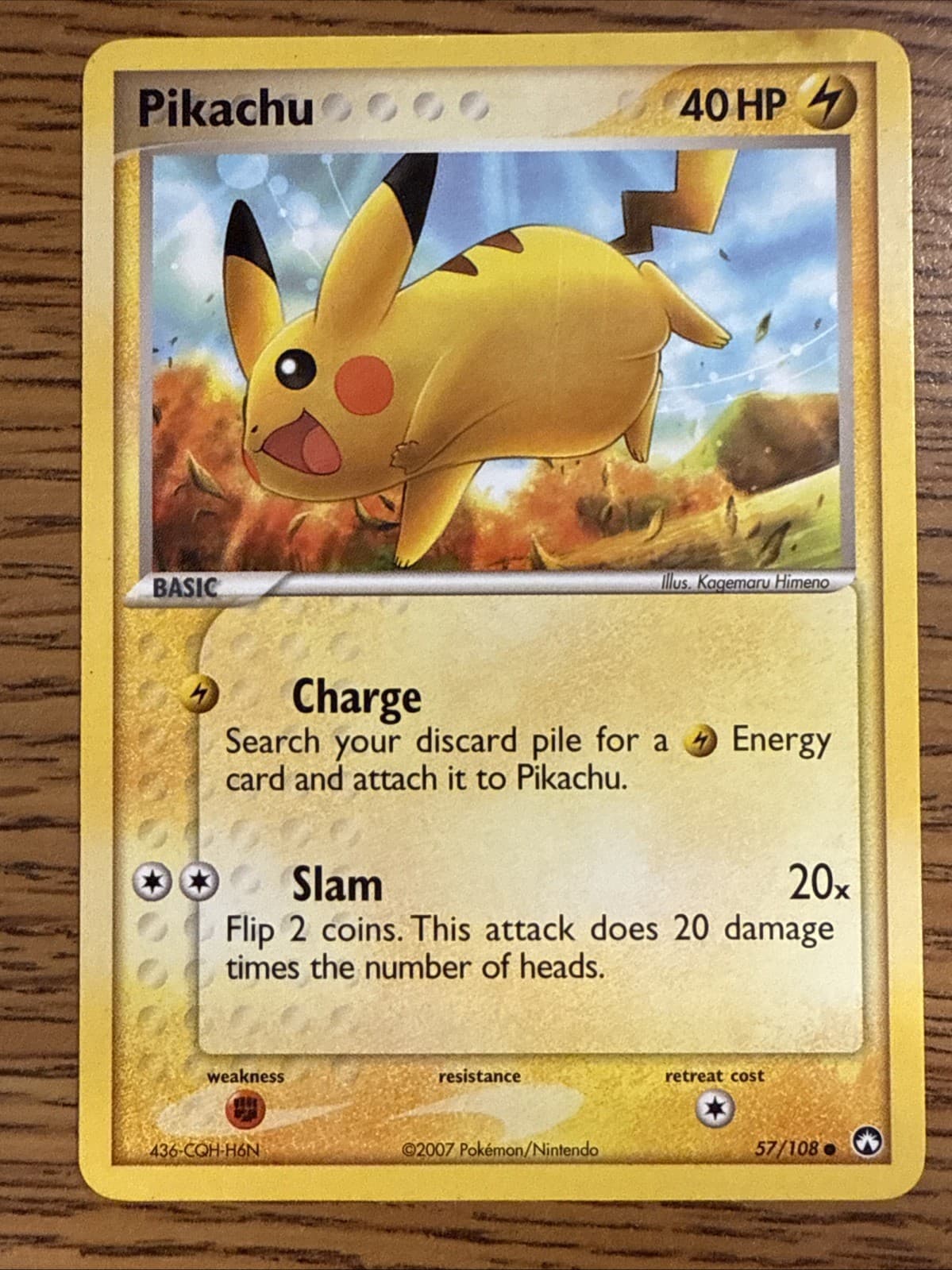 Pikachu 57/108 Common Non Holo EX Power Keepers