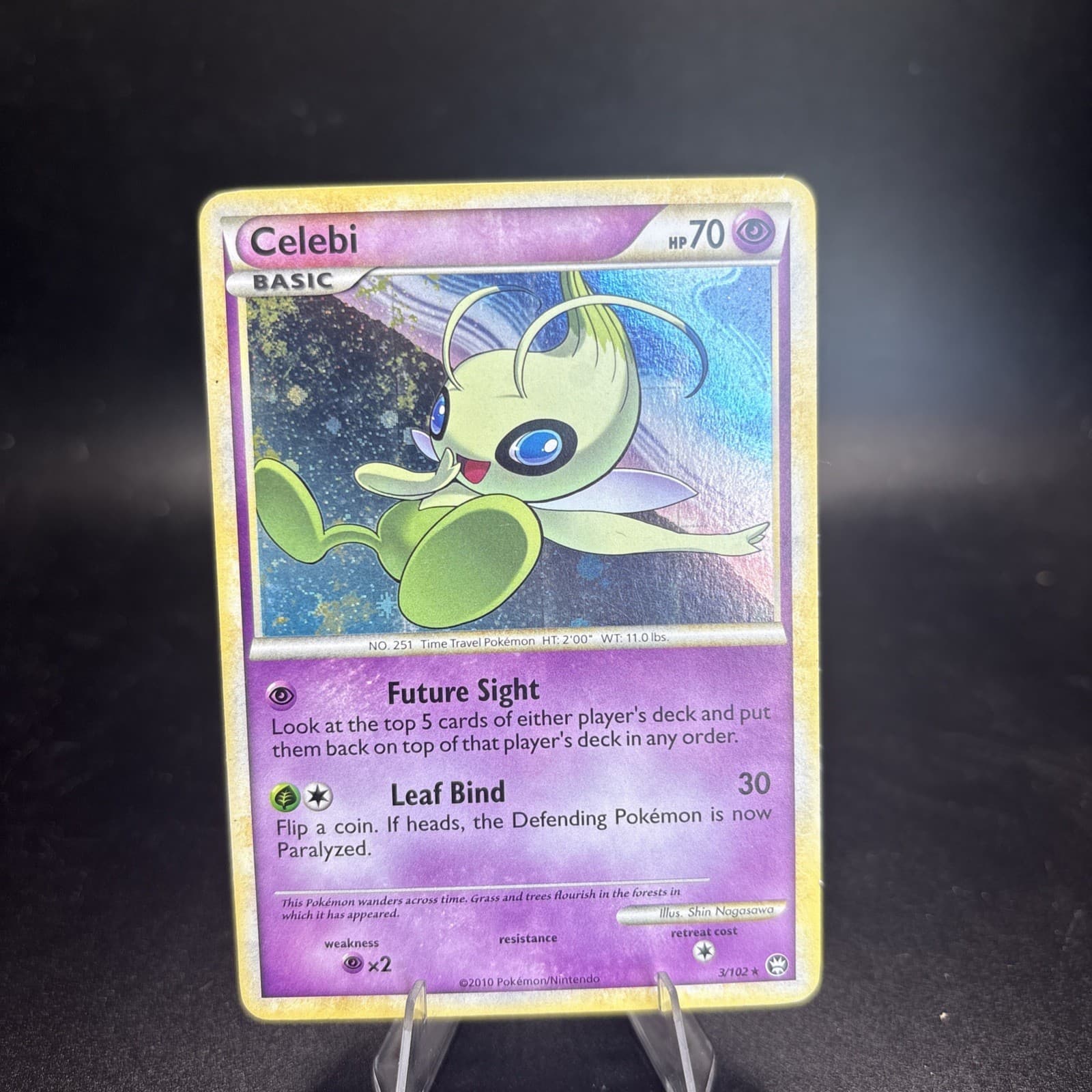 Celebi 3/102 Triumphant Holo Rare EN Pokemon TCG Basic 70 HP - Near Mint -j