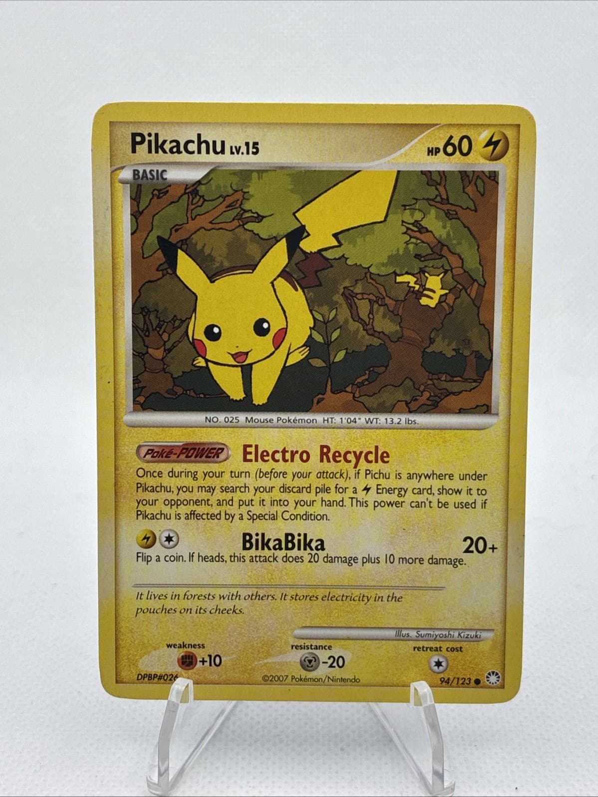 Pikachu 94/123 MP Mysterious Treasures Common Pokemon