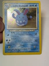 Pokemon NEO DESTINY LIGHT AZUMARILL Holo Rare Base Set #13/105 ITA HP SWIRL LP
