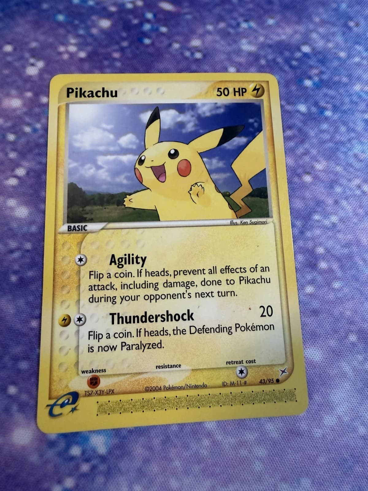 Pikachu 43/95 EX Team Magma vs Team Aqua Common NM Pokemon Card
