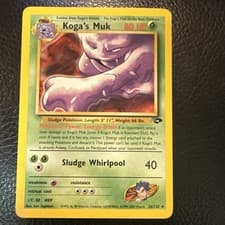 Wizards of the Coast Koga's Muk 26/132 Gym Challenge Rare Regular 80 HP 2000