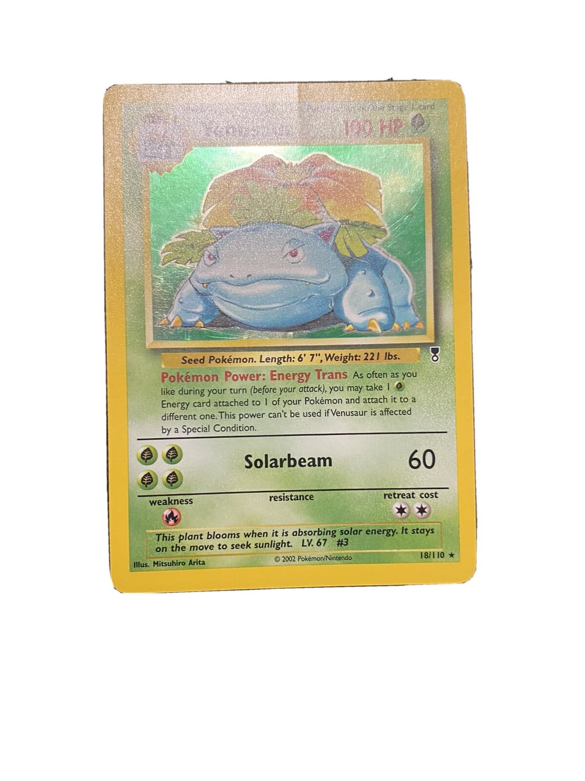 POKEMON LEGENDARY COLLECTION VENUSAUR #18/110 HOLO RARE LIGHT PLAY