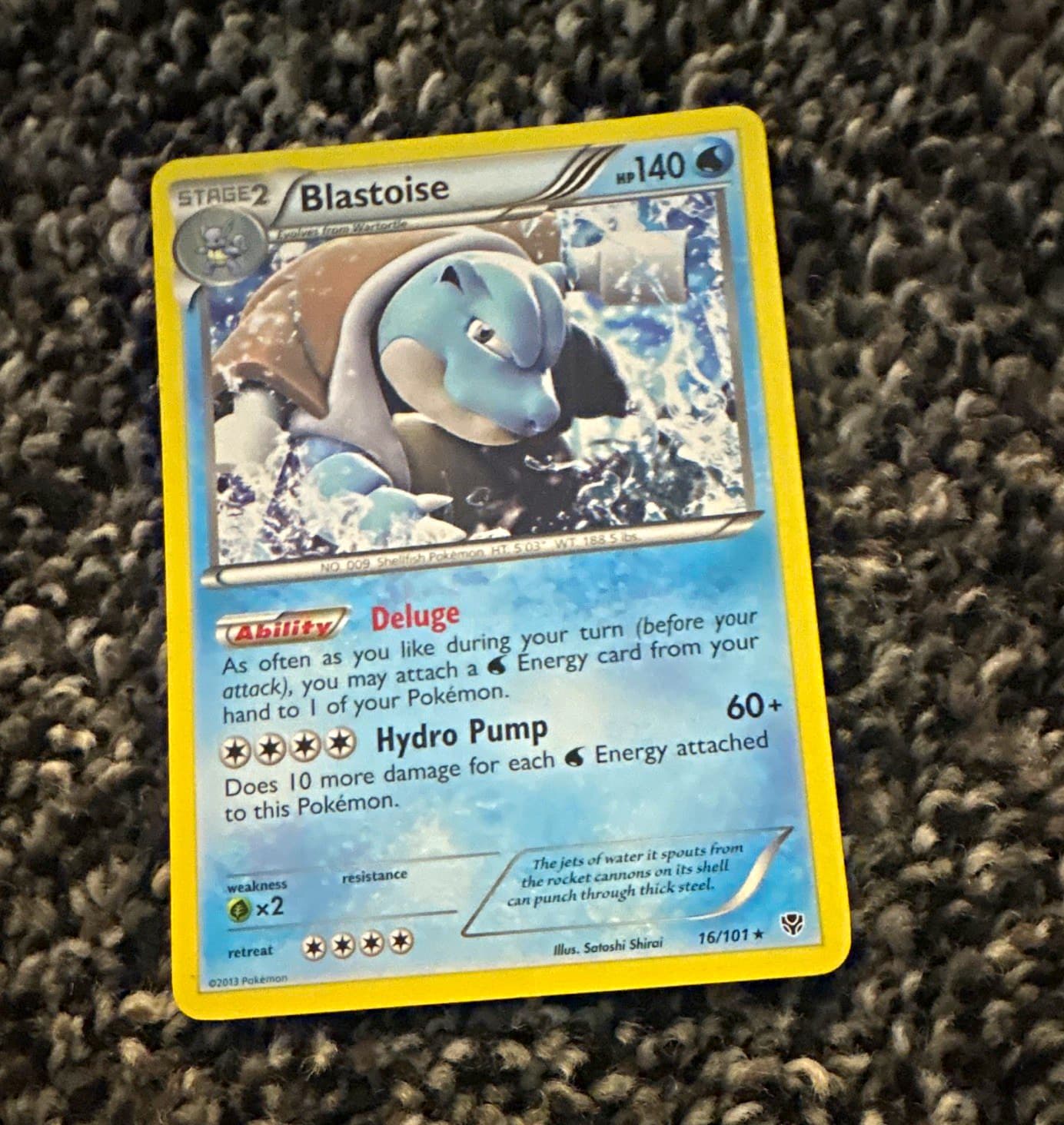 The Pokémon Company Plasma Blast Blastoise 16/101 Holo Rare 140 HP English 2013