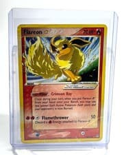 Flareon Gold Star 100/108 - Pokemon Trading Card EX Power Keepers (Very Damaged)