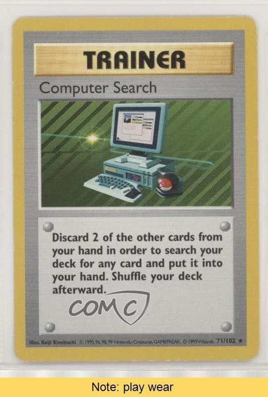 Computer Search Shadowless Pokemon Base Set #71 1999 READ 0f8