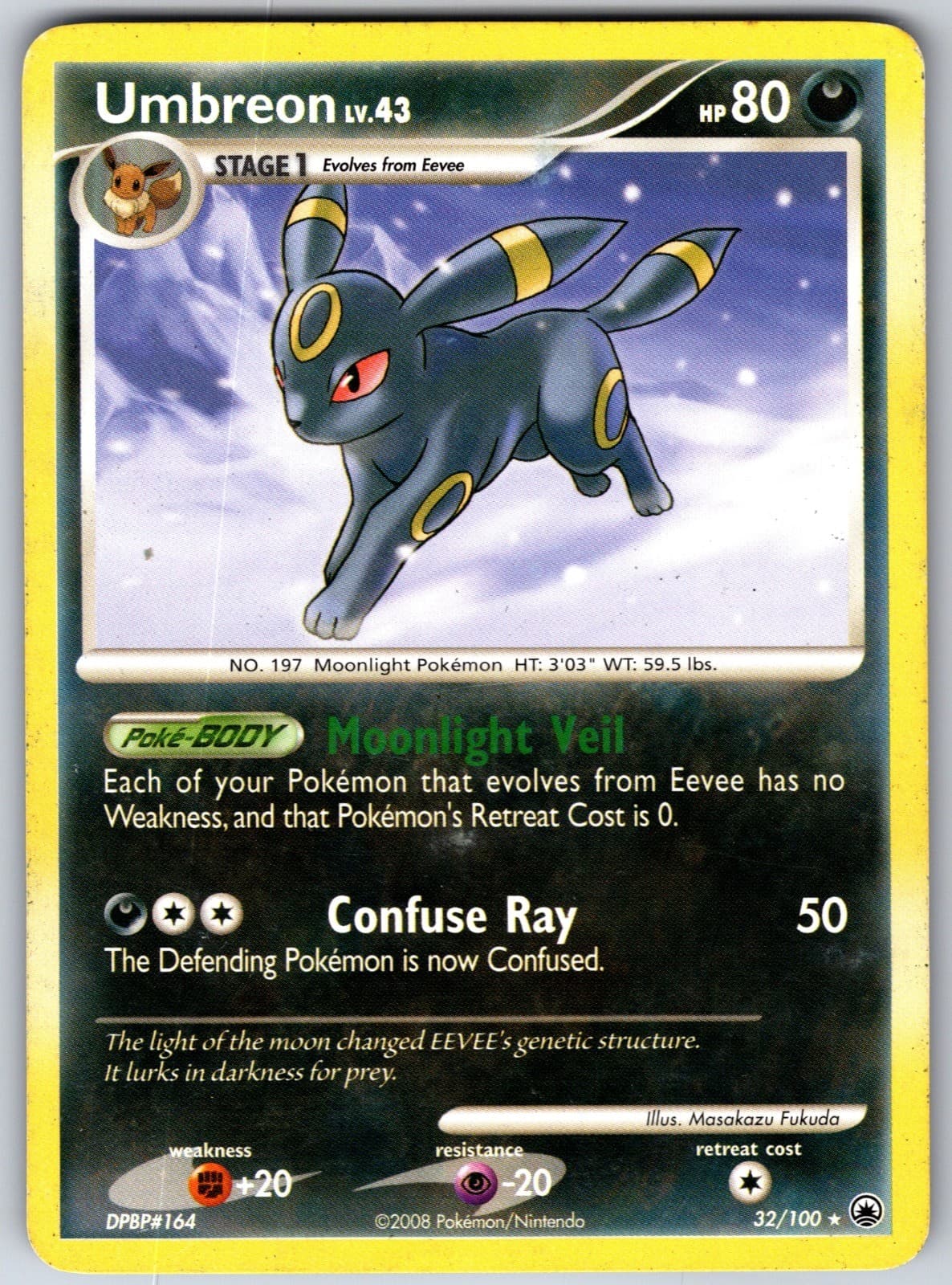 Umbreon Rare Majestic Dawn 32/100 MP