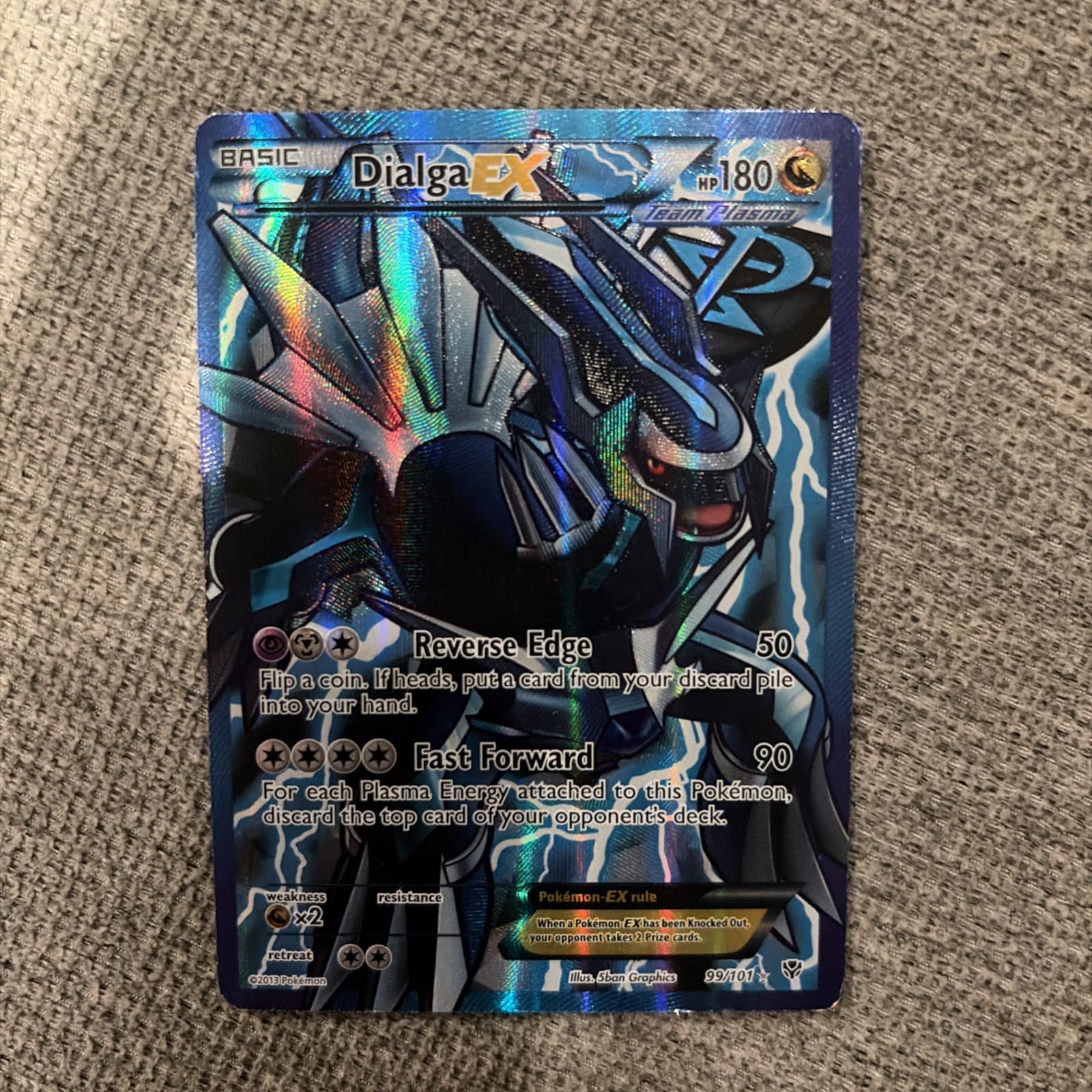 Dialga EX (Team Plasma) (99 Full Art) 99/101 Plasma Blast Holo