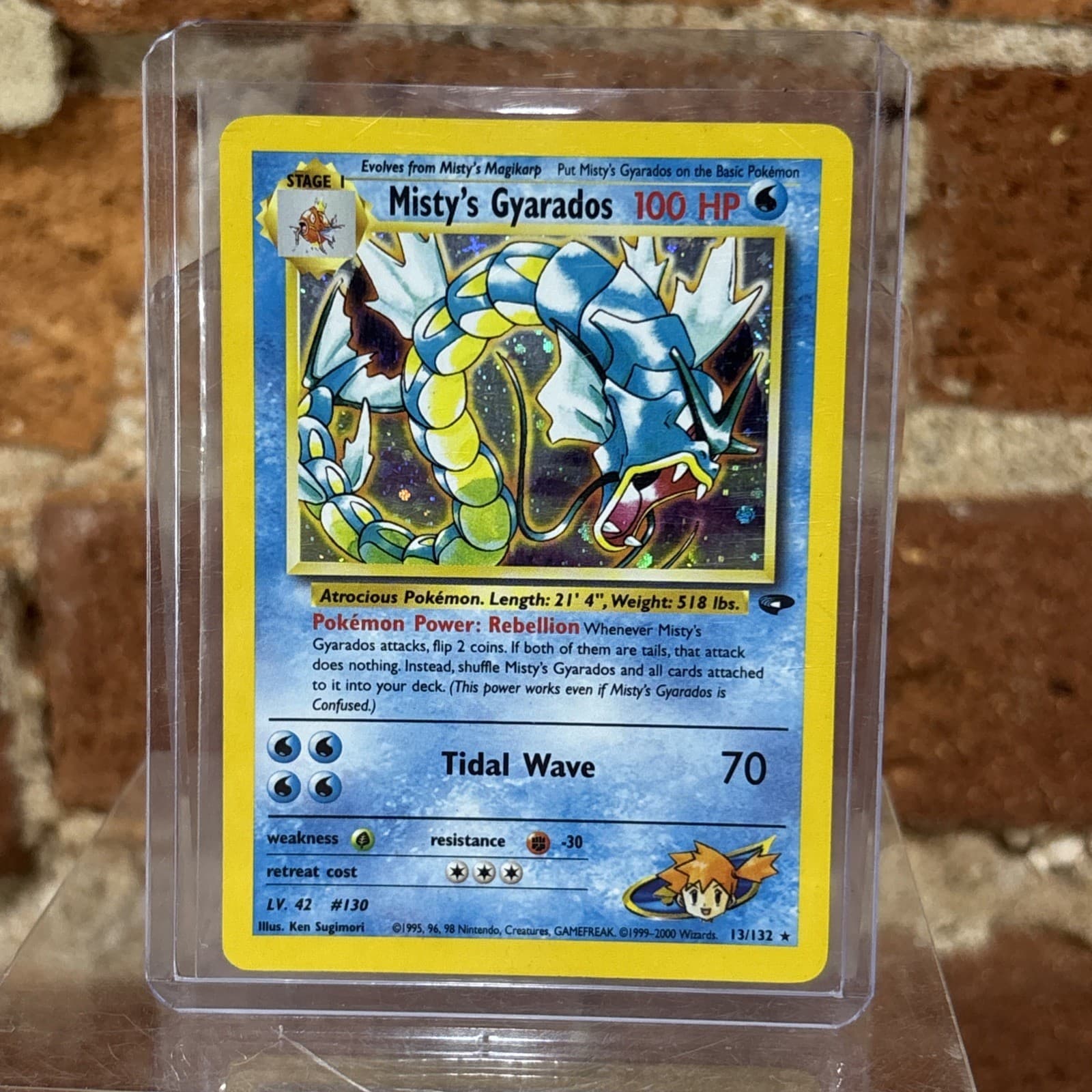 Pokémon TCG Misty's Gyarados Holo Rare Gym Challenge 13/132 Unlimited Edition