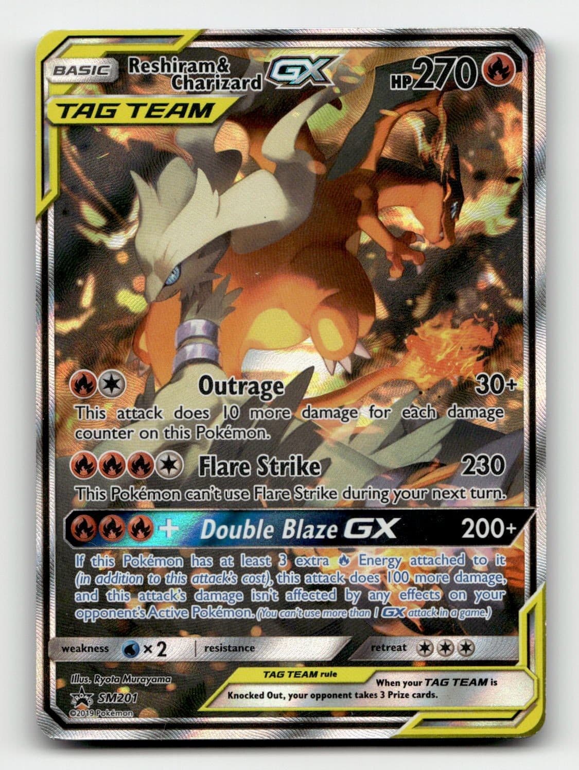 Reshiram & Charizard GX SM201 SM Promos Holofoil Pokemon