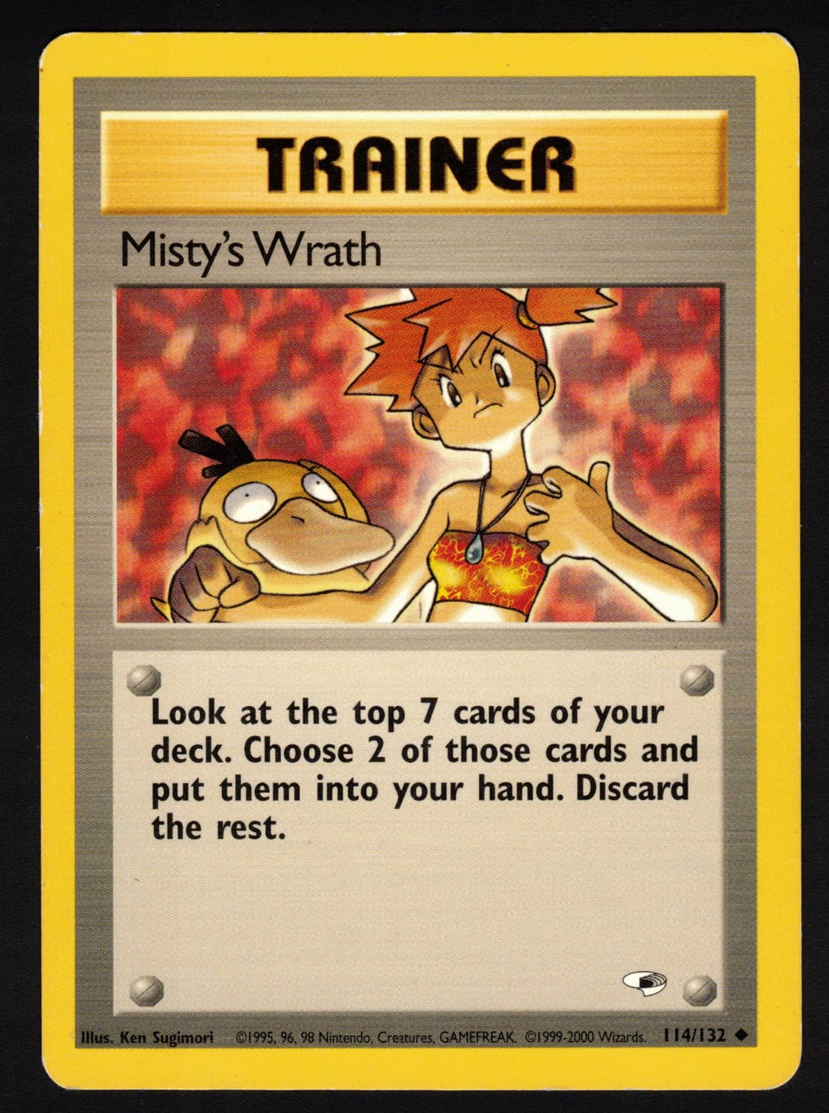 Misty's Wrath 114/132 Gym Heroes Uncommon Unlimited HP Pokemon Card