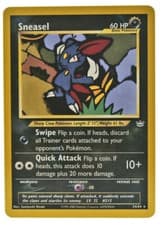 Sneasel 24/64 Rare Non Holo Neo Revelation Pokemon Card NM+ With Tracking 3a