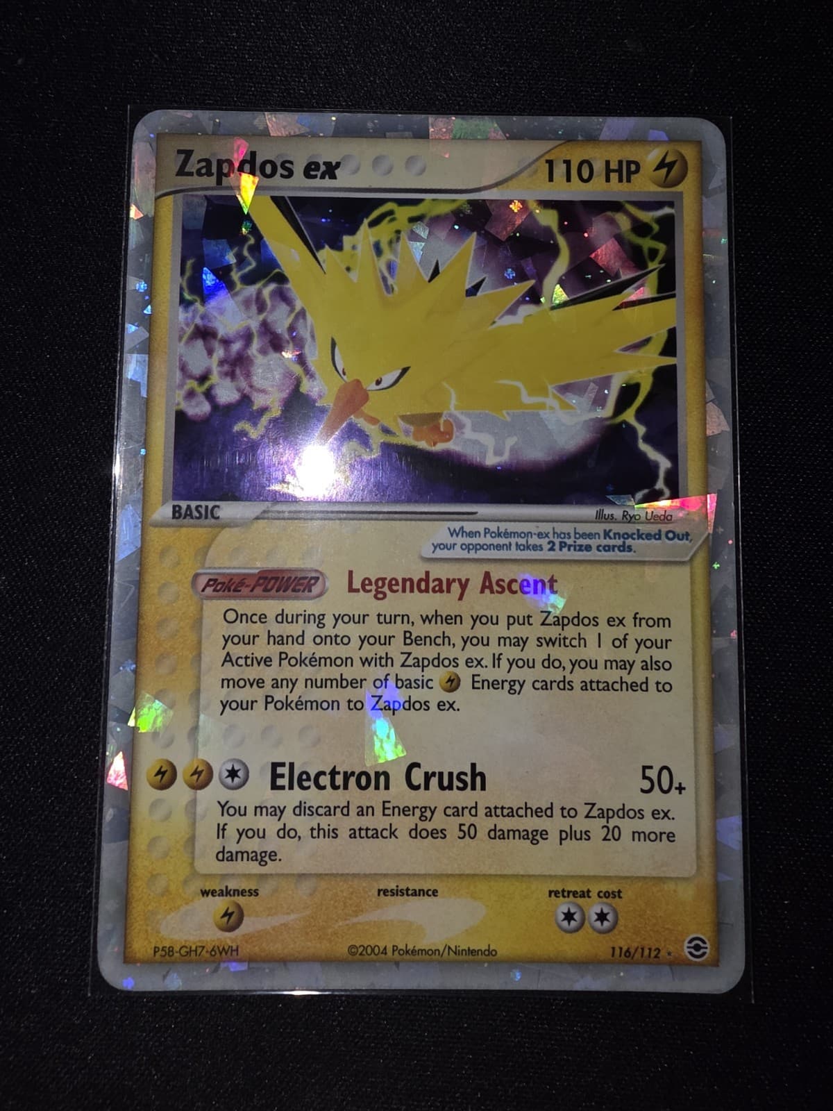 Zapdos EX - 116/112 - Pokemon Ex FireRed LeafGreen Ultra Rare Very LP