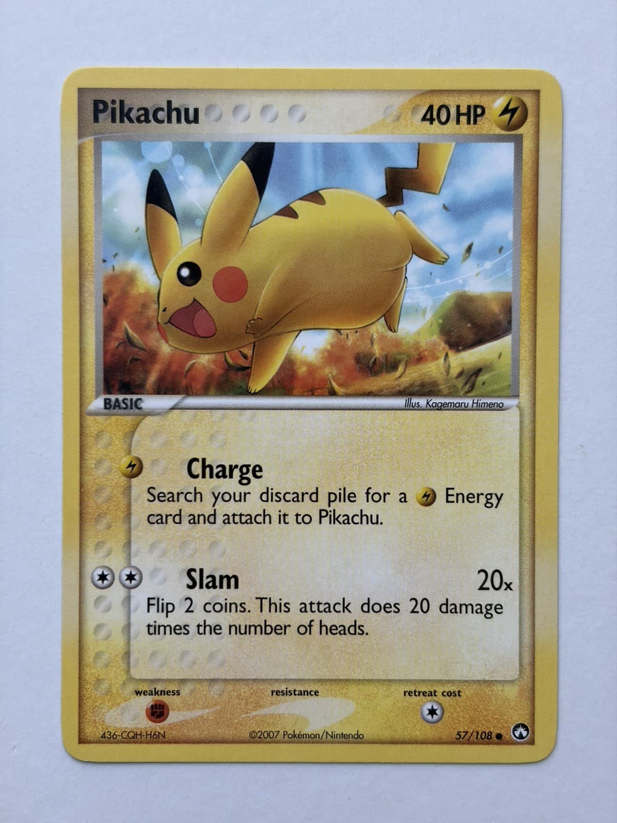 Pikachu 57/108 Power Keepers Regular Non-Holo NM