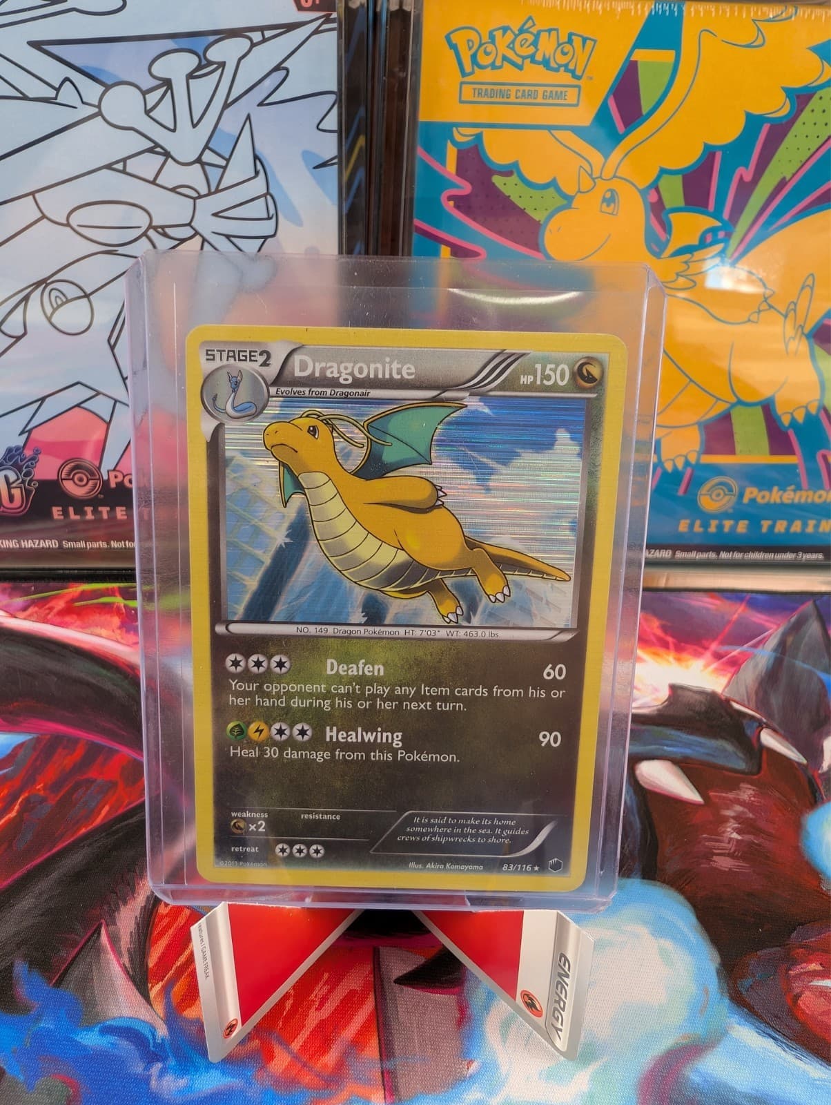 🔥Dragonite 83/116 Holo Rare Plasma Freeze Pokemon Holo MP+