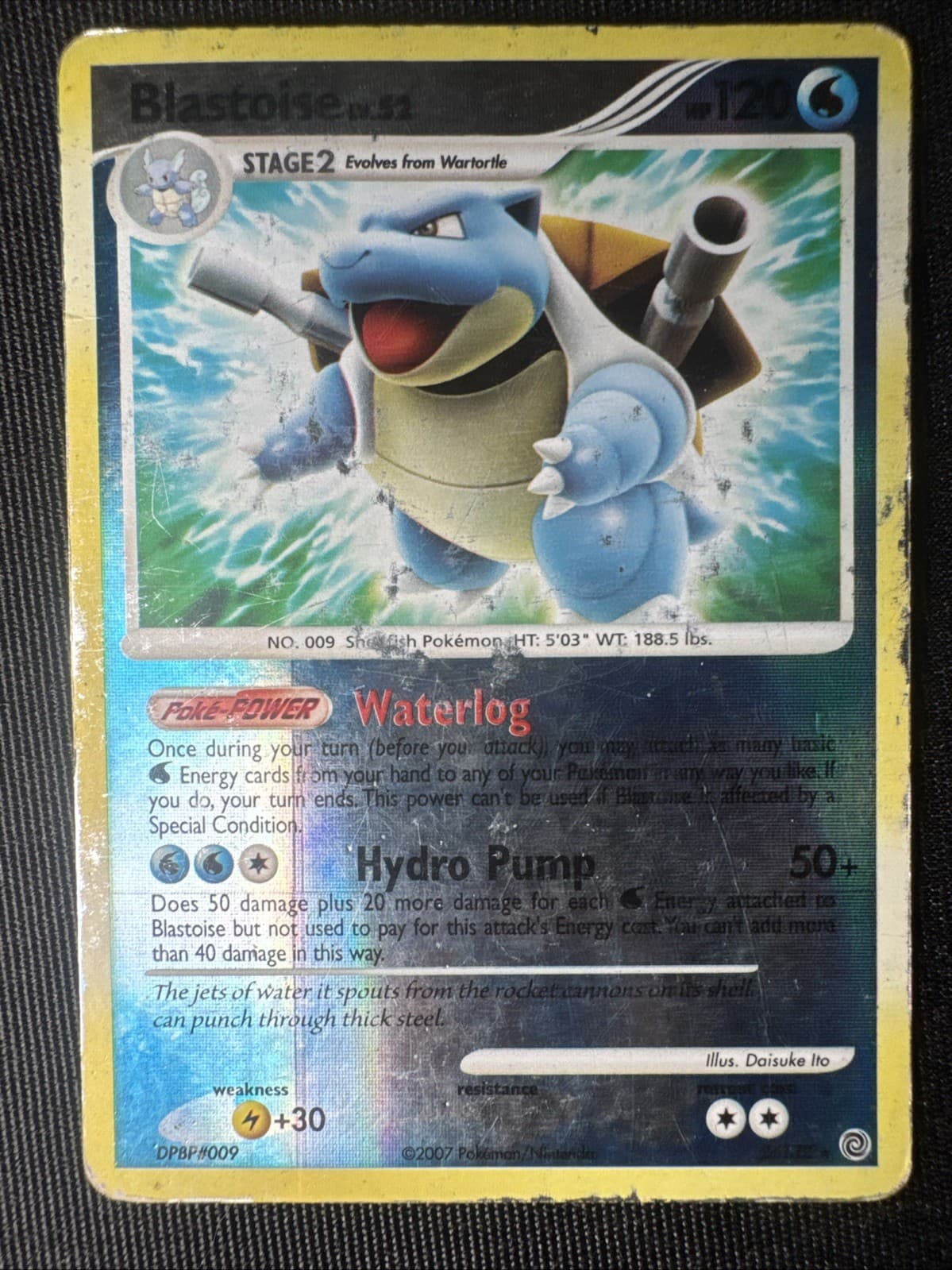 Blastoise 2/132 Secret Wonders Reverse Holo 2007 Pokemon Card Hp