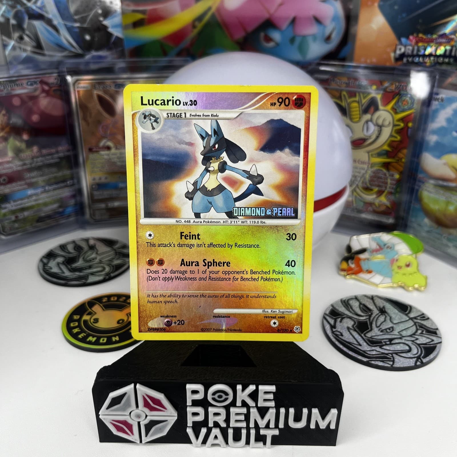 Lucario 6/130 Diamond and Pearl Reverse Holo HP