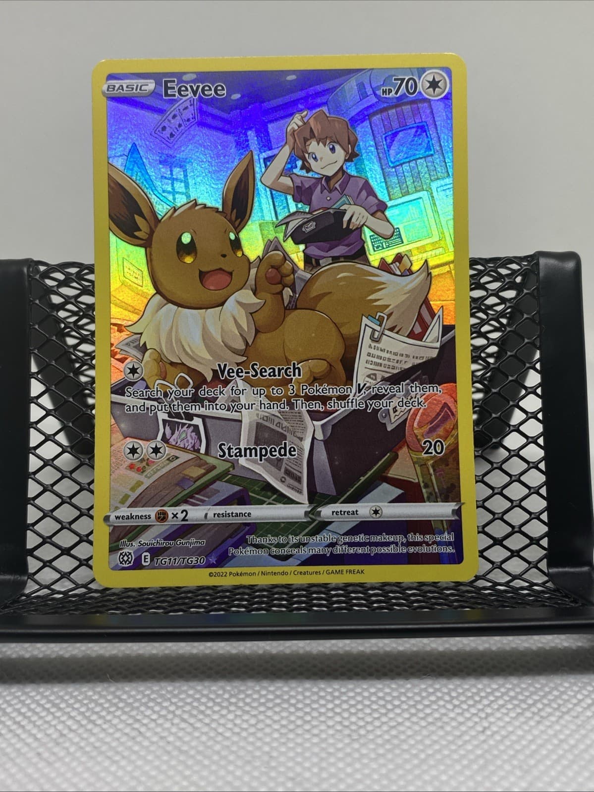 Eevee TG11/TG30 Swsh09: Brilliant Stars Trainer Gallery Holo