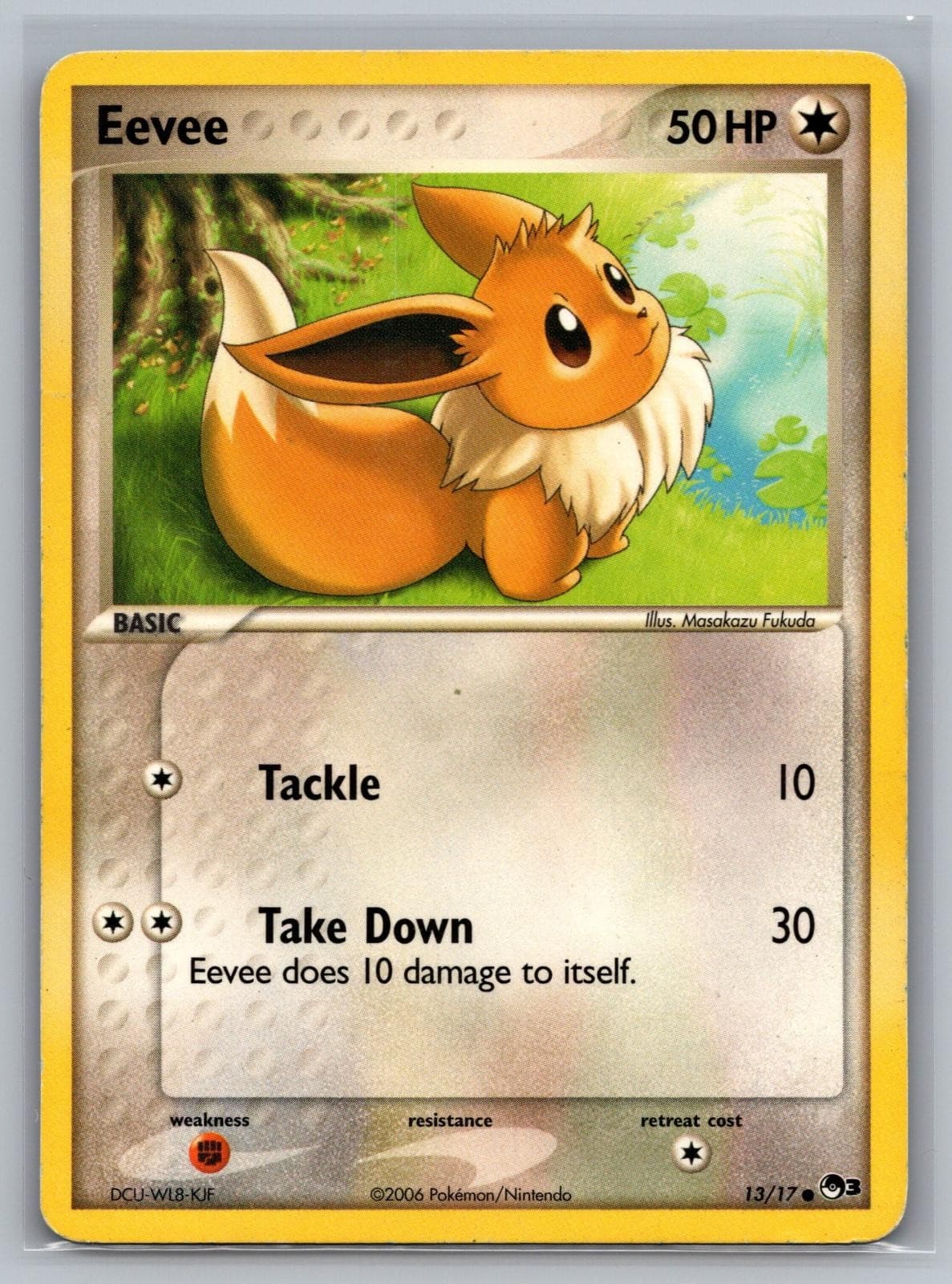 Eevee 13/17 Common POP Series 3 Pokemon Moderately Played