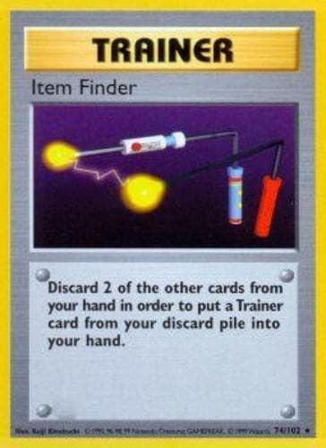 Heavy Play x 1 Item Finder - 74/102 - Rare - Shadowless Edition Base Set - Shado