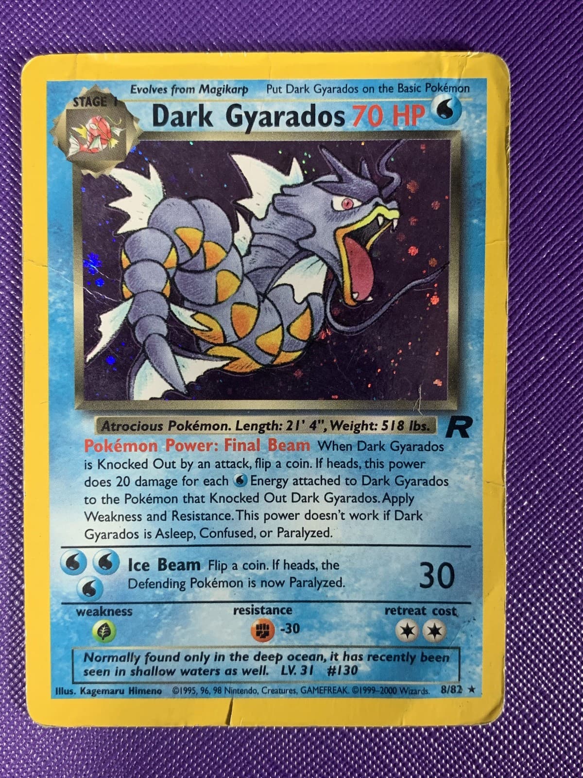 Dark Gyarados 8/82 Team Rocket Holo HP